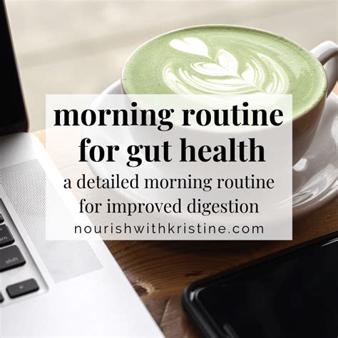 Morning Routine For Gut Health • Nourish With Kristine Gut Health