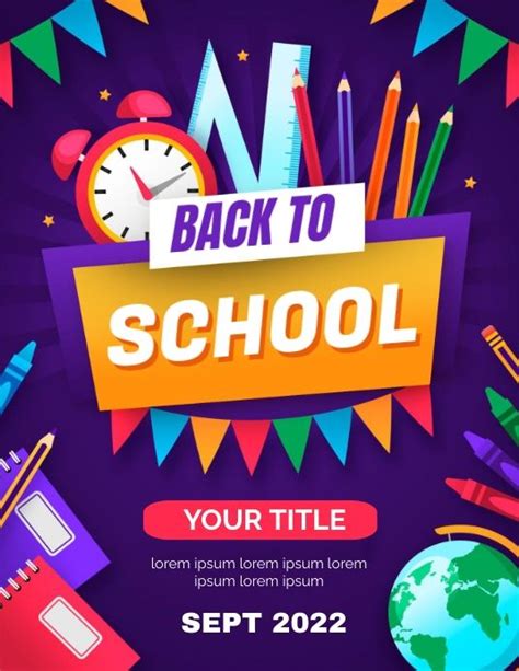 back to school poster template by postermywal in 2023 | School posters ...