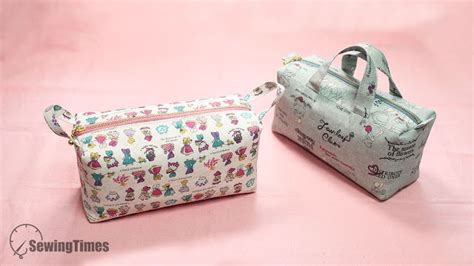 DIY EASY BOX POUCH 2 TYPE Clutch Bag Pattern Toiletry Bag Pattern