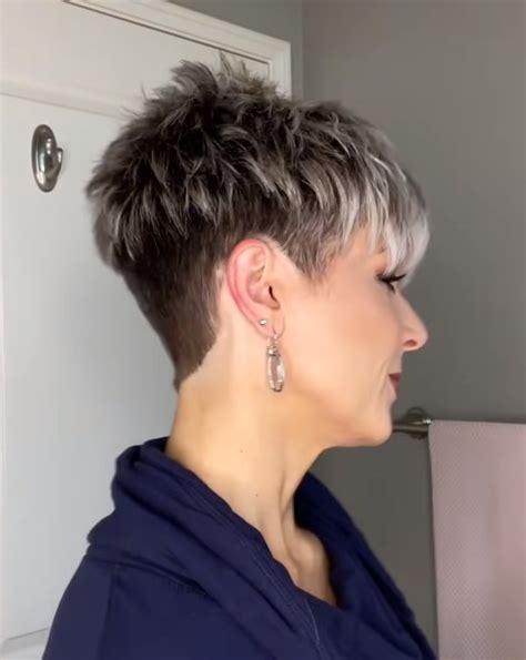 Short Hairstyles For Mature Women Undercut Pixie