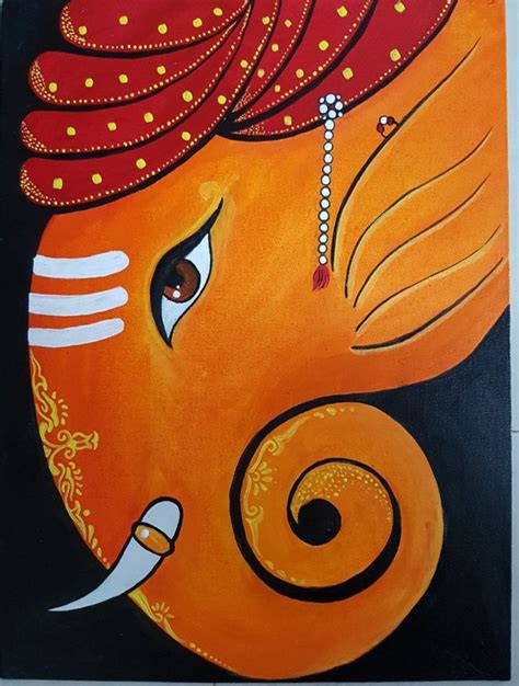 Simple Ganesh Painting