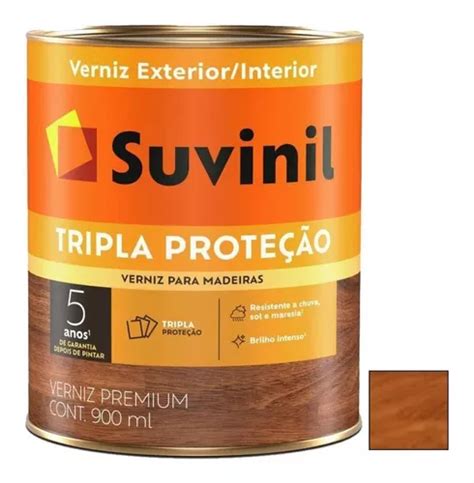 Barniz Suvinil 900ml Triple Filtro Solar Caoba Linea Premium Cuotas