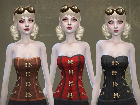 Lavoieri Sims Steampunk Corset The Sims 4 3 Variations Works