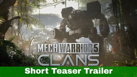 Mechwarrior Clans Short Teaser Trailer Youtube