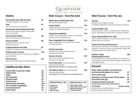 The Quayside Restaurant - Brixham Harbour, South Devon