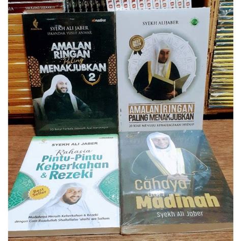 Jual Paket 4 Buku Islami Syekh Ali Jaber Amalan Ringan Cahaya Madinah