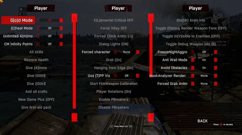 Developer And Cheat Menu At Dying Light Nexus Mods And Community