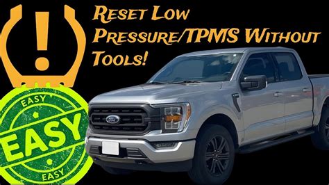 Ford F Tire Pressure Sensor Reset