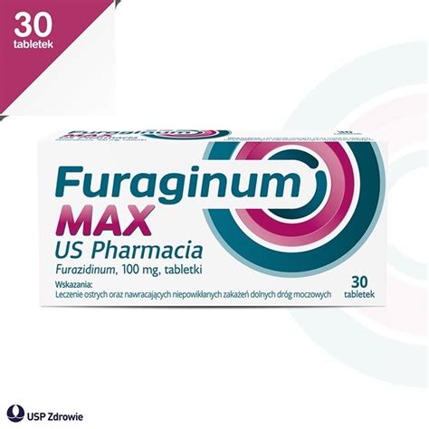 Furaginum MAX US Pharmacia 100 mg tabletki na zakażenia dróg moczowych