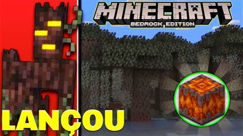 LANÇOU NOVO BIOMA PALE GARTEN NOVO MOB CREAKING PRO MINECRAFT BEDROCK