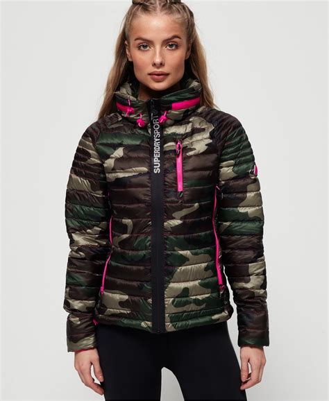 Superdry Power Pop Camo Jacket Womens Womens Jackets