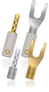 Wireworld Plugs And Connectors Wireworld Uni Term Gold Plated Ofc