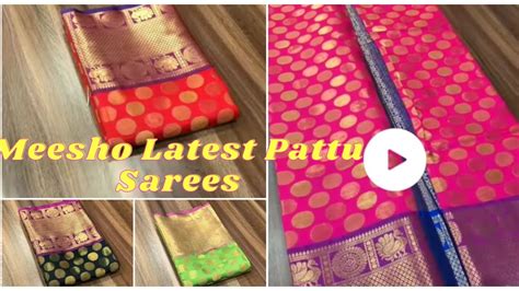 Meesho High Quality High Rated Pattu Sarees With Reference Video