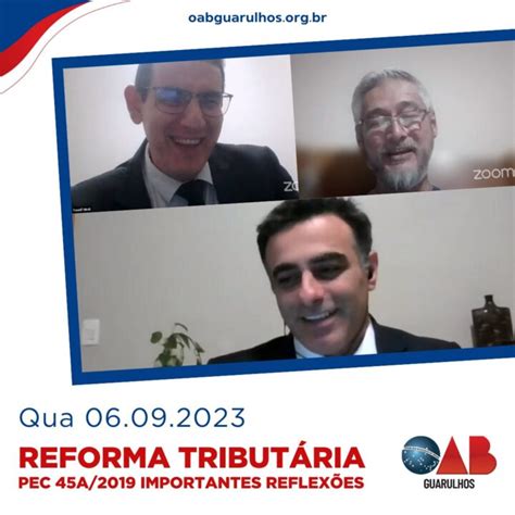 Palestra Reforma Tributária Pec 45A 2019 OAB 57ª SUBSEÇÃO GUARULHOS