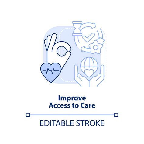 Improve Access To Care Light Blue Concept Icon Building Better Health