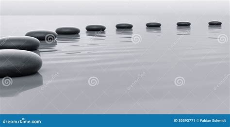 Row Of Stones Leading Stock Illustration Illustration Of Abstract