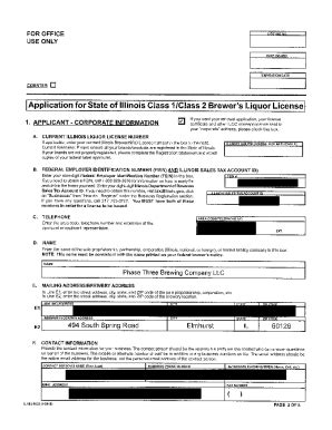 Fillable Online Registration Statementillinois Liquor Control