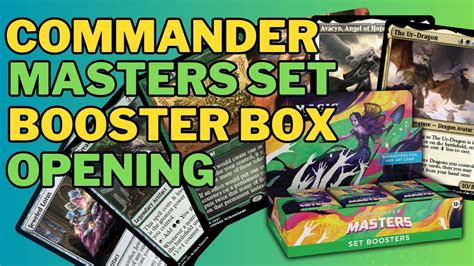 Mtg Commander Masters Set Booster Box Opening With Prices Youtube