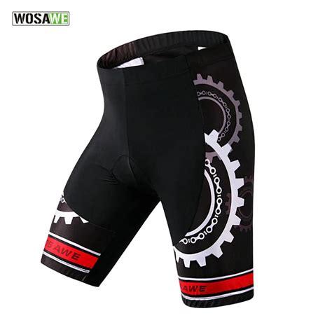 Wosawe Men S Cycling Shorts Riding Bicycle Bike D Padded Gel Shorts