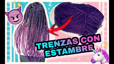 Trenzas Africanas Con Estambre Box Braids De Lana Youtube