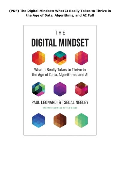 Pdf The Digital Mindset What It Really Takes To Thrive In The Age Of