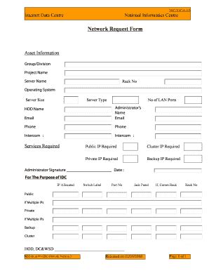 Fillable Online Idc Nic Ab Internet Data Centre National Informatics