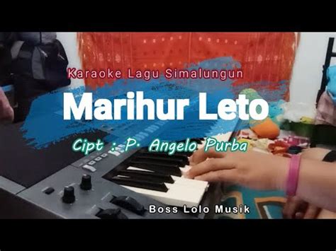 Karaoke Dewita Br Purba Marihur Leto Ll Nada Wanita Ll Lagu Simalungun