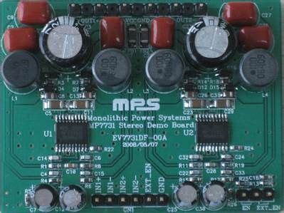 MPQ7731 5W 30W Class D Mono Bridged Audio Amplifier MPS