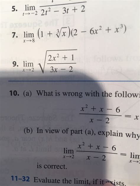 Solved Evaluate The Limit And Justify Each Step By Chegg