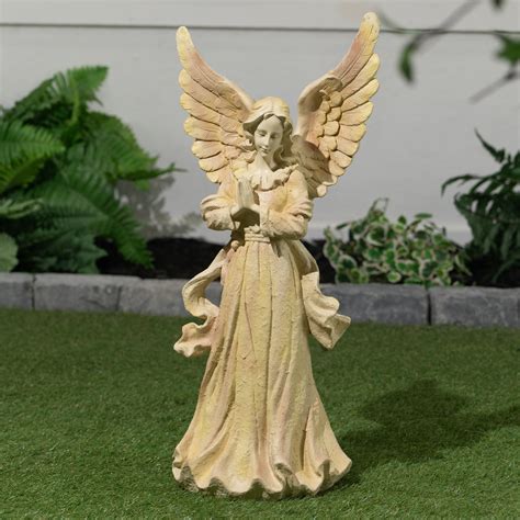 Hi Line Gift Ltd Standing Angel With Wings Up Statue Reviews Wayfair