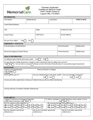 Fillable Online Adult Application Form Smc Fax Email Print Pdffiller