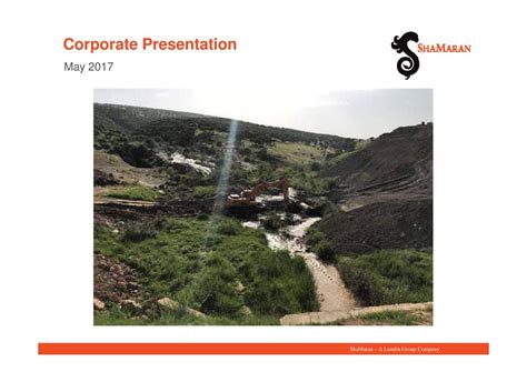 ShaMaran Petroleum (SHASF) Presents At BofAML 2017 Global Metals ...