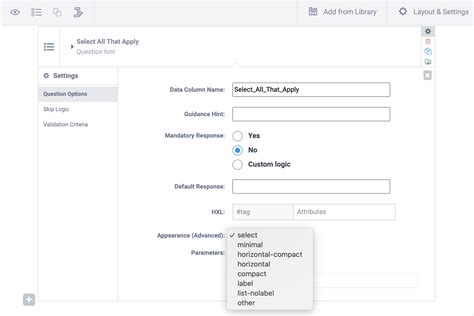 Using The Question Options Kobotoolbox Documentation