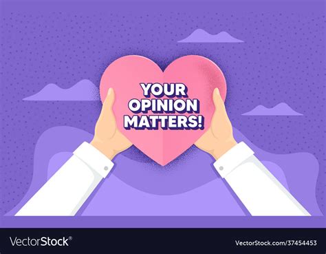 Your Opinion Matters Symbol Survey Or Feedback Vector Image