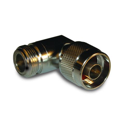 In Series Adapter Type N Female To Male Right Angle Ohm