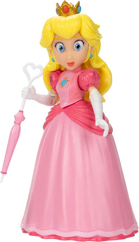 The Super Mario Bros. Movie 5 inch Princess Peach action figure with ...