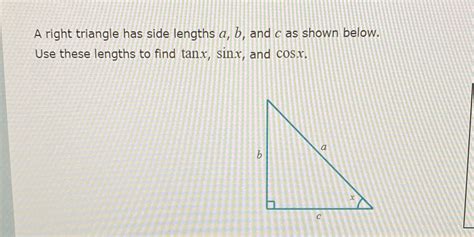 A Right Triangle Has Sides A B And C Diagram Transparent Png