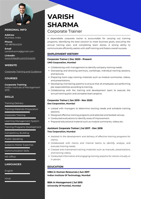 Sample Resume of BBA Graduate with Template & Writing Guide | Resumod.co