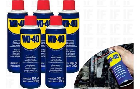 5 Spray Wd 40 Produto Multiuso Desengripa Lubrifica 300ml Frete grátis