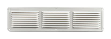 Master Flow 4 In H X 16 In W X 16 In L Powder Coated White Aluminum Undereave Vent