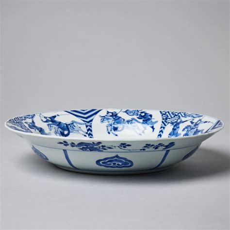 Images For A Blue And White Equestrian Dish The Interior