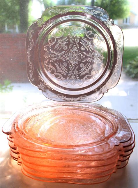 Indiana Glass Company Recollection Pink Depression Etsy