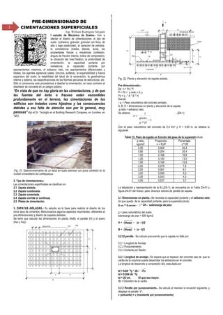 Pre Dimensionado De Cimentaciones PDF