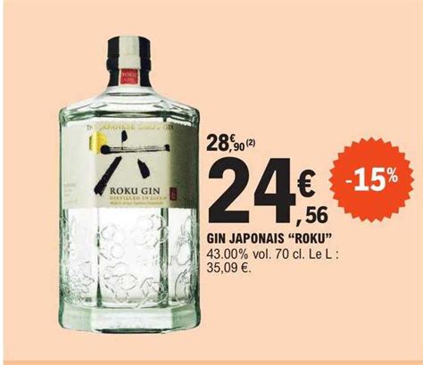 Promo Gin Japonais Roku Chez E Leclerc ICatalogue Fr