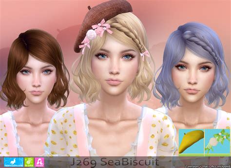 Sims 4 J269 Seabiscuit Hair P By Newsea Sims 4 The Sims Book