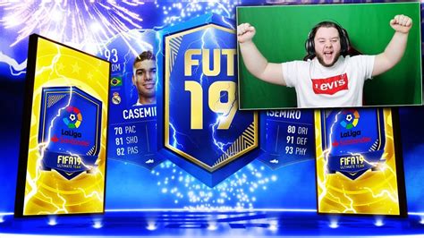 93 CASEMIRO TOTS SBC 3X GUARANTEED LA LIGA TOTS SBC FIFA 19 YouTube