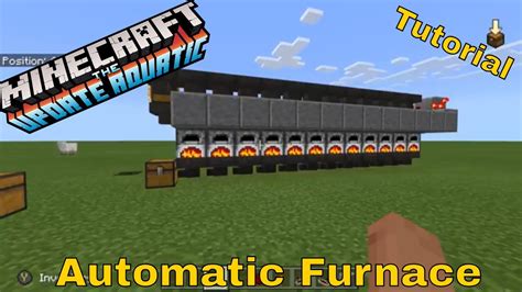 Minecraft Auto Furnacetutorialmcpebedrockxbox And Switch Youtube