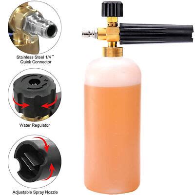 1 4 Snow Foam Lance Cannon Soap Bottle Sprayer For Pressure Washer Gun