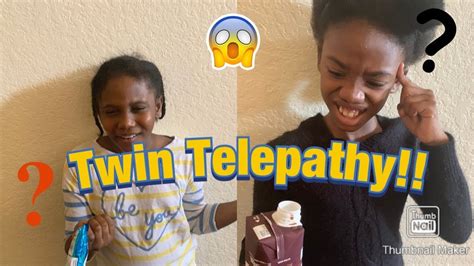 Twin Telepathy Challenge !! - YouTube