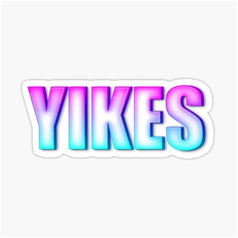 Yikes Stickers | Redbubble